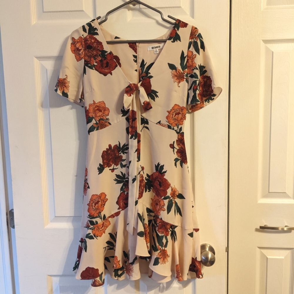 BB Dakota Floral Flowy Dress, Size 0